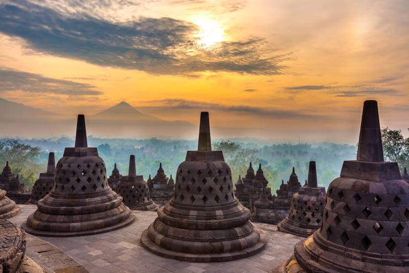 Tempio di Borobudur -  Isola di Giava - Indonesia