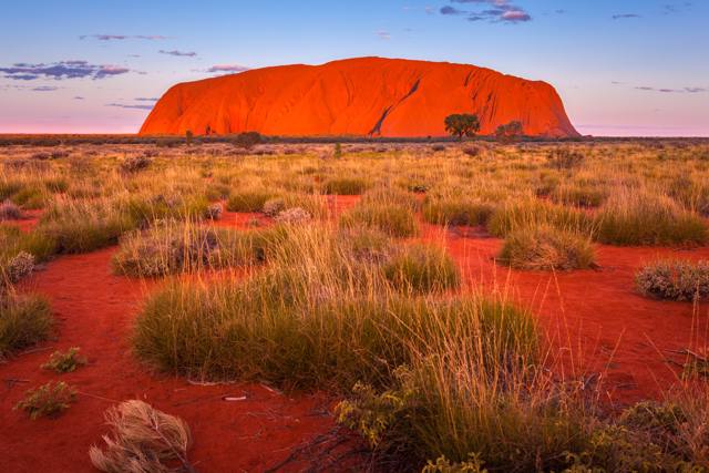 Australia -  Ayers Rock - Uluru al tramonto