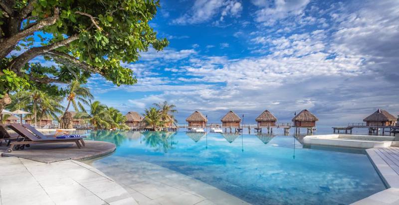 Polinesia  Fr. - Moorea (Isole della Società) Manava Beach Resort & Spa Piscina
