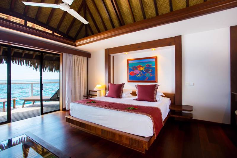 Polinesia  Fr. - Moorea (Isole della Società) Manava Beach Resort & Spa Interno - camera 