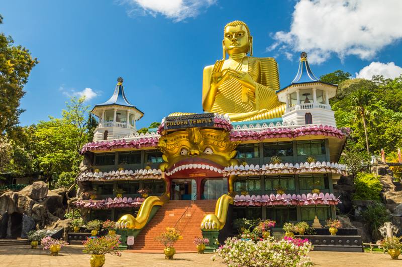 Sri Lanka  - Tempio d'oro a Dambulla