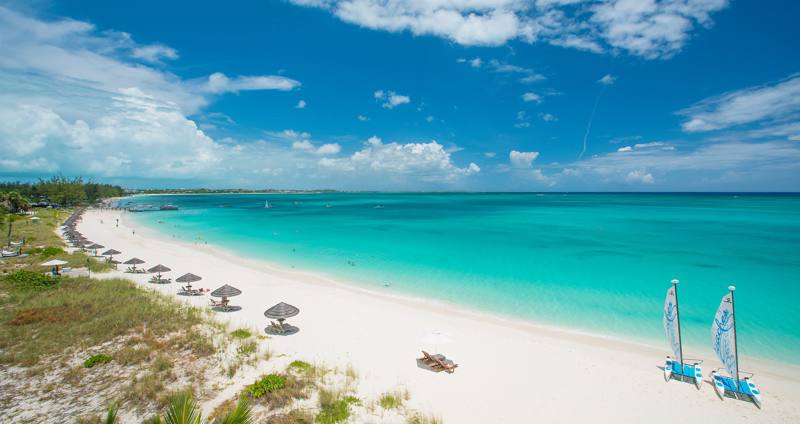 Turks & Caicos  - Spiaggia  di Grace Bay - Vista Aerea