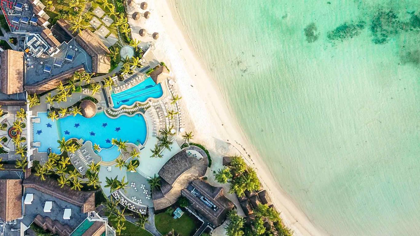 Spiaggia e mare turchese ad Ambre Mauritius