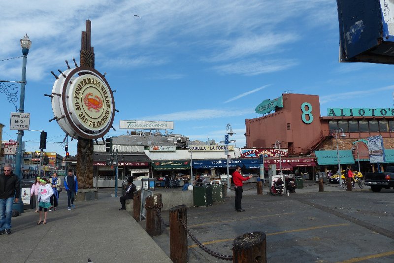 Stati Uniti  - San Francisco insegna di Fishermans Wharf 