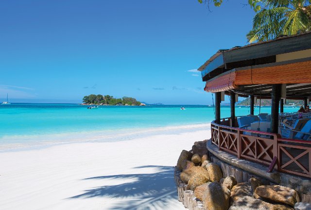 Seychelles  - Praslin Isl. Paradise Sun - Bar at St Pierre Beach Restaurant