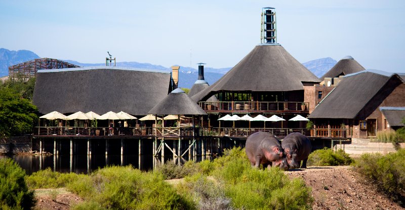 Sudafrica  - Oudtshoorn Buffelsdrift Game Lodge - Vista esterna hotel