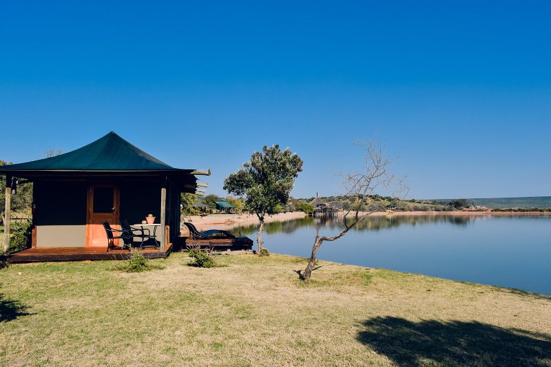 Oudtshoorn Buffelsdrift Game Lodge -  Luxury Waterfront Tent