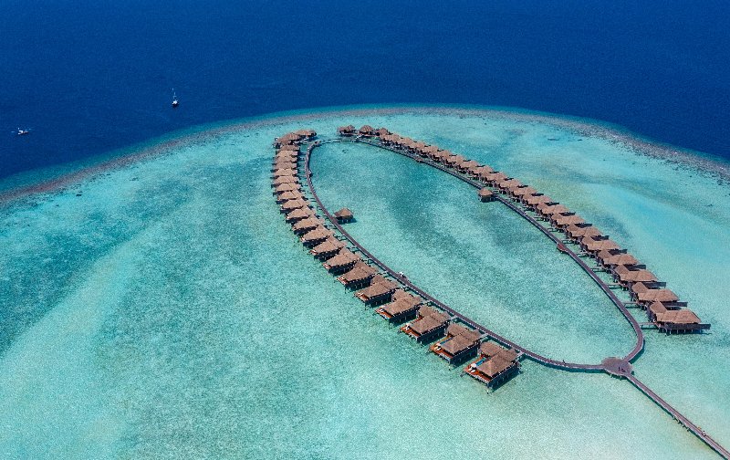 Maldive Anantara - Kihavah Villas - Esterno Over Water con piscina