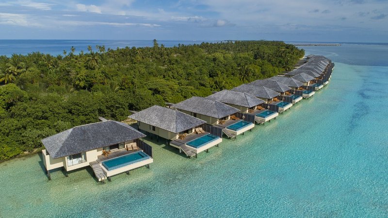 Maldive The Residence Maldives at Dhigurah - Esterno Lagoon Villa con piscina