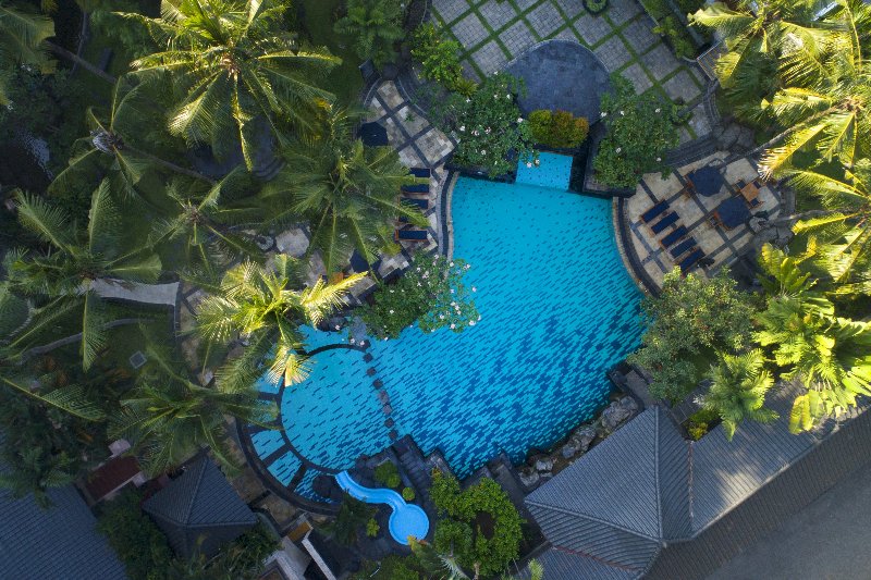 Indonesia  - Java - Yogyakarta - Melia Purosani Hotel - Piscina