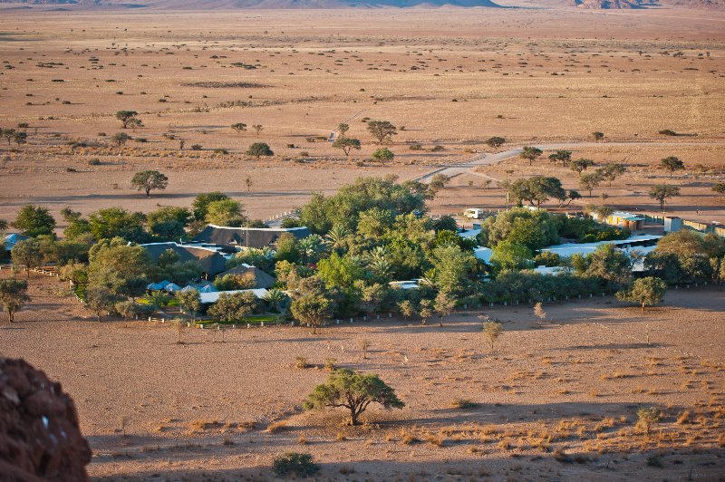 Namibia  - Sossusvlei - Namib Desert Lodge - vista aerea del lodge