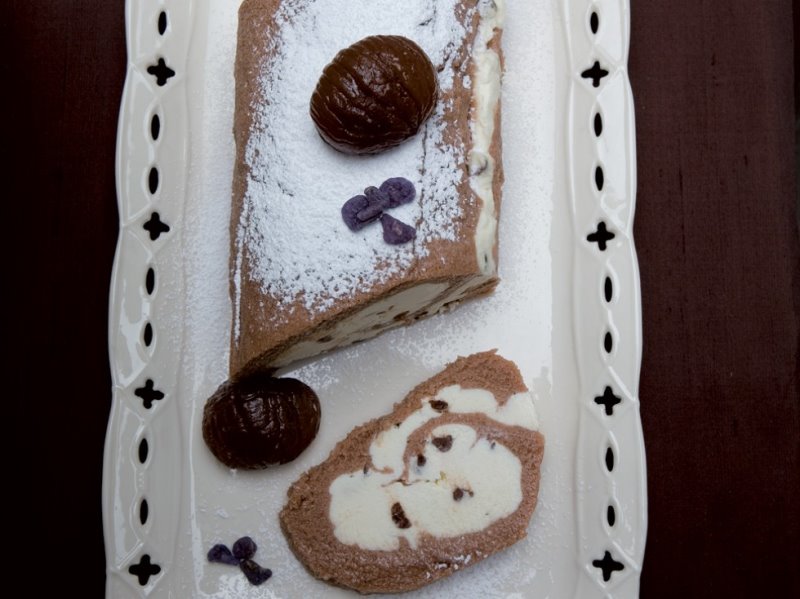 ROTOLO DI CASTAGNE AL MASCARPONE