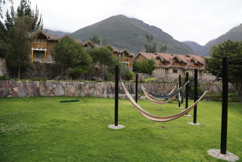 Perù - Urubamba Casa Andina Premium Valle Sagrado dettaglio giardino