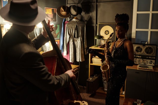 Ingresso del B.B. King Museum a Indianola, Mississippi