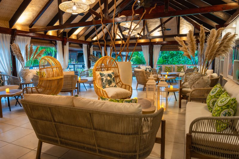 Seychelles - Praslin Isl. - Acajou - Chapo Bar & Lounge