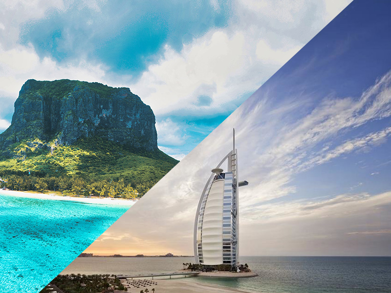 Mauritius, Seychelles e Dubai