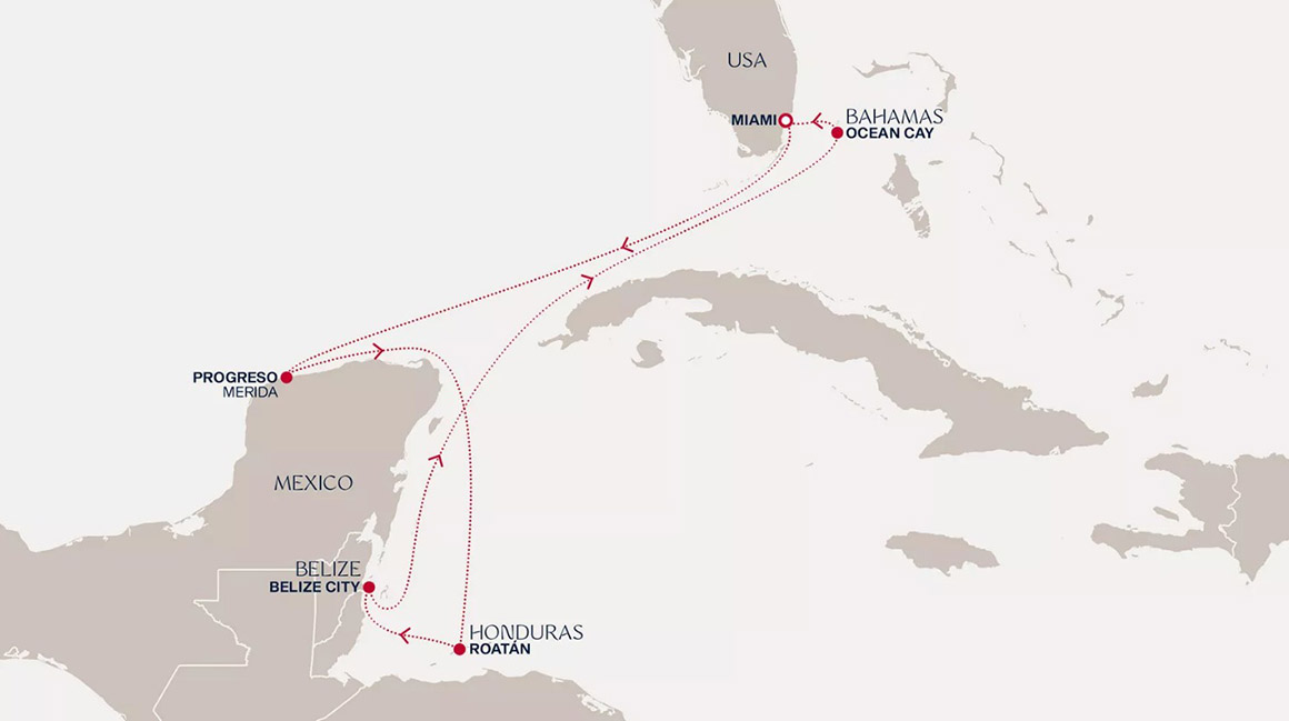 La vibrante Miami e la Costa del Messico